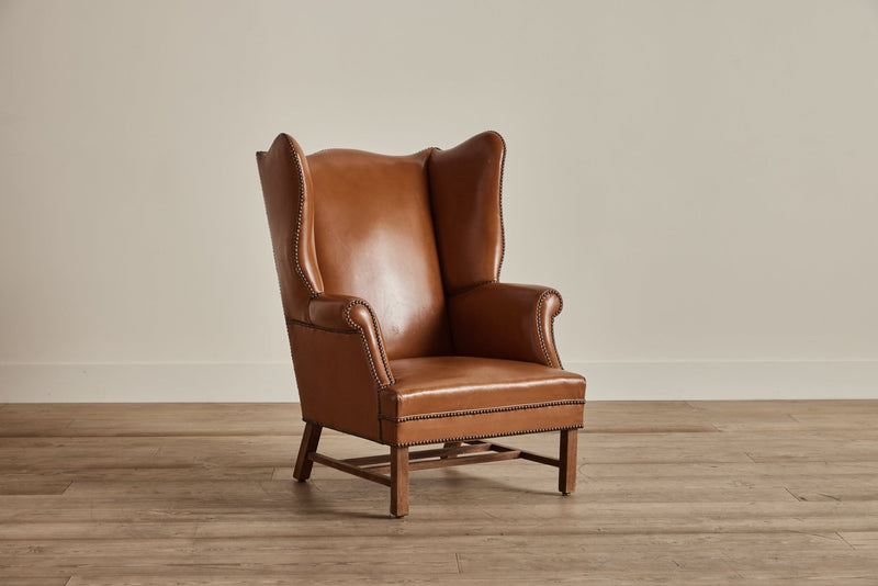 Leather Wingback Chairs (LA) - Nickey Kehoe