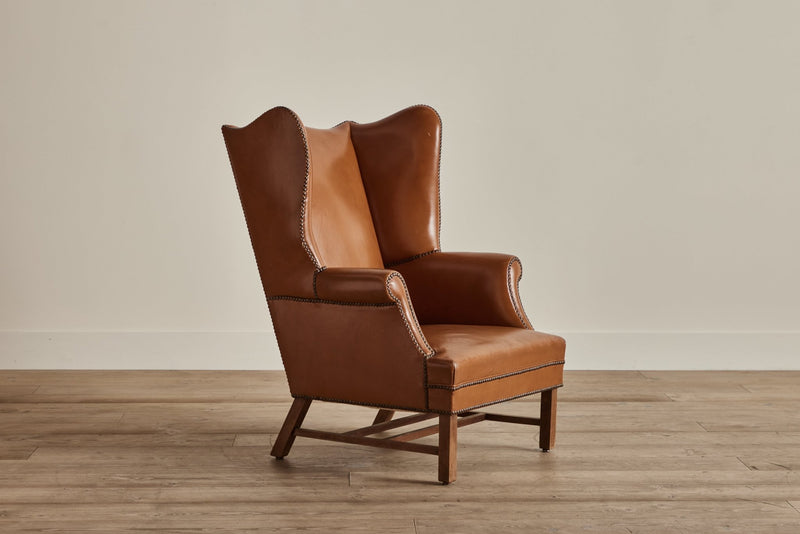 Leather Wingback Chairs (LA) - Nickey Kehoe