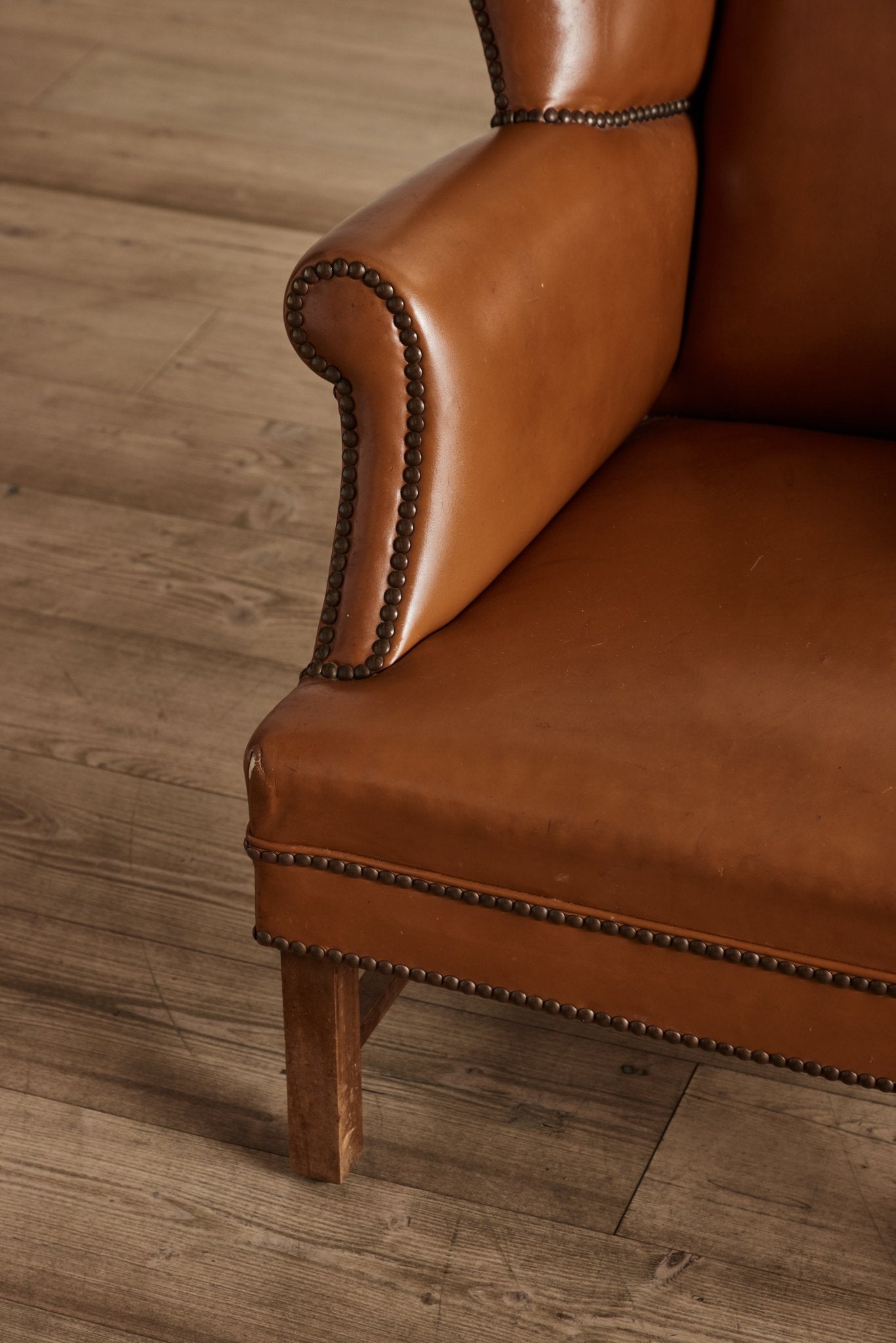 Leather Wingback Chairs (LA) - Nickey Kehoe