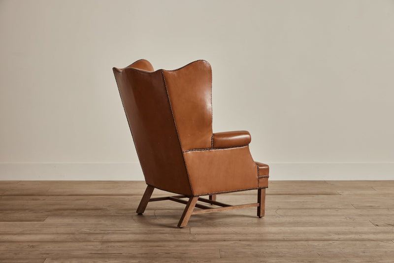 Leather Wingback Chairs (LA) - Nickey Kehoe