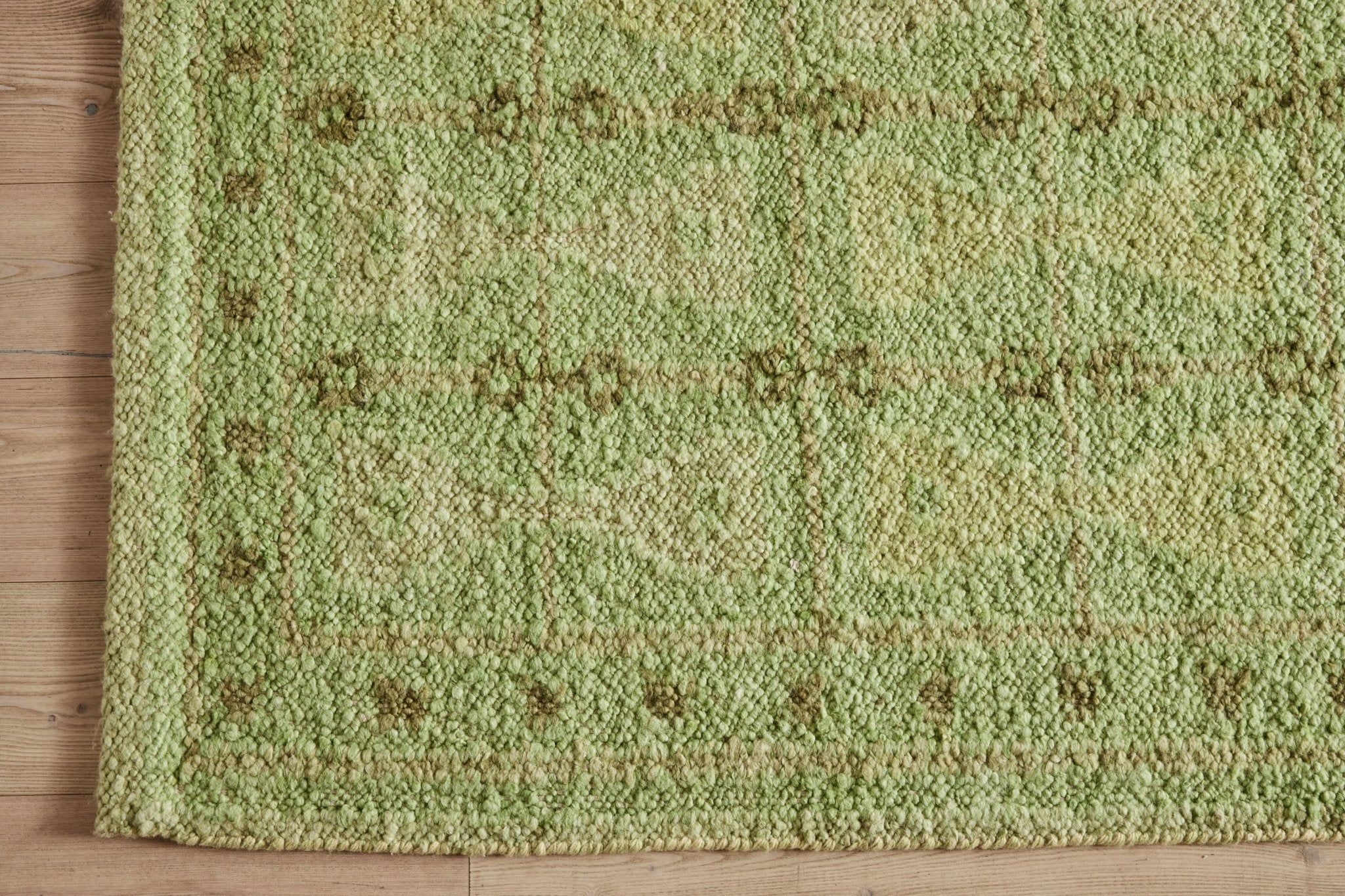 Light Green Rug, 9'9 x 11'11 - In Stock - Nickey Kehoe