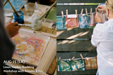 Linen Napkin Marbling Workshop