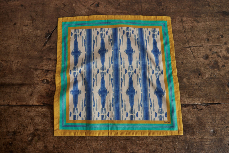 Lisa Corti, Flame Blue Pervinch Napkin - Nickey Kehoe