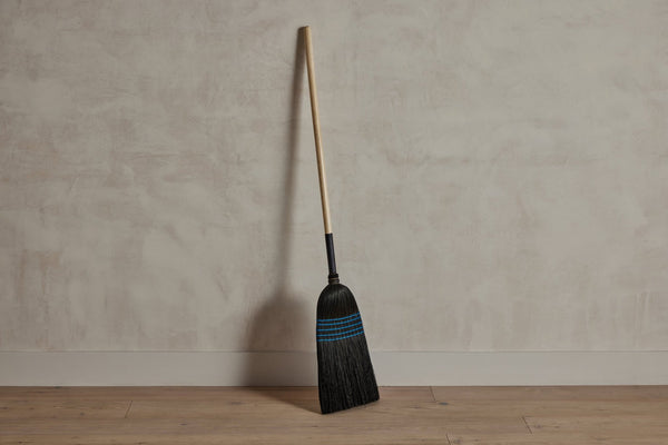 Lostine Black And Blue Barn Broom - Nickey Kehoe