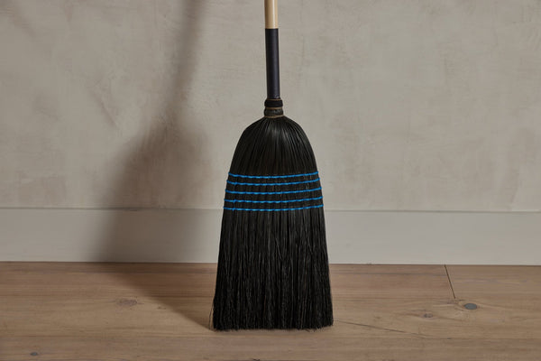 Lostine Black And Blue Barn Broom - Nickey Kehoe