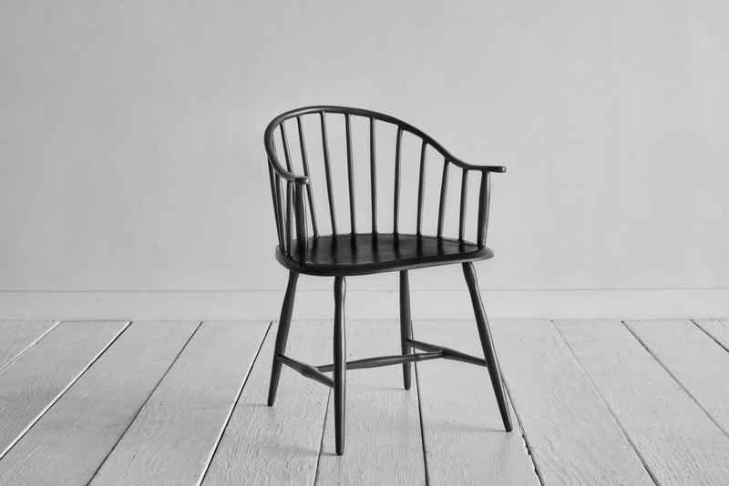 Low Back Metal Windsor Chair, Black - In Stock (LA) - Nickey Kehoe