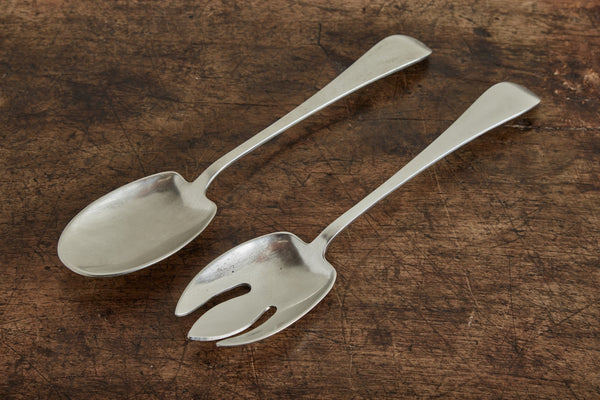 Pewter Aria Salad Serving Set