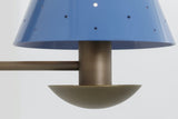 Shown in Antique Brass with Sherwin-Williams 6537 Luxe Blue Shades, Hard Wired