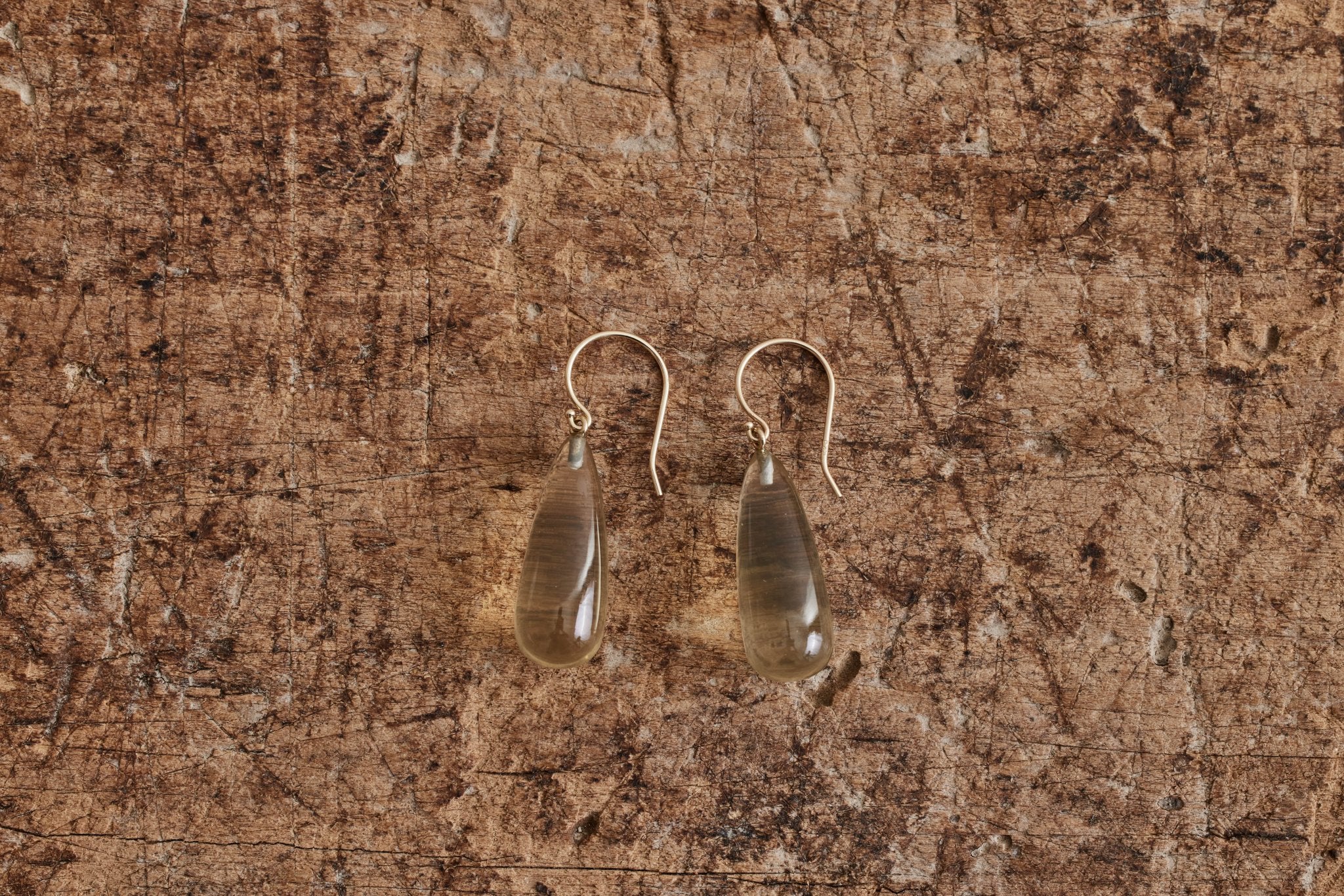 Mikkel Brogger, Handcut Lemon Citrine Drop Earrings - Nickey Kehoe