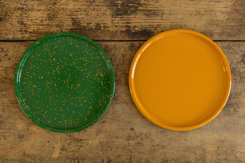 Nickey Kehoe 13.5" Yellow Enamelware Platter - Nickey Kehoe