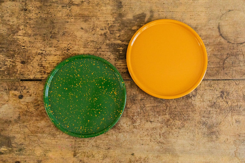 Nickey Kehoe 13.5" Yellow Enamelware Platter - Nickey Kehoe