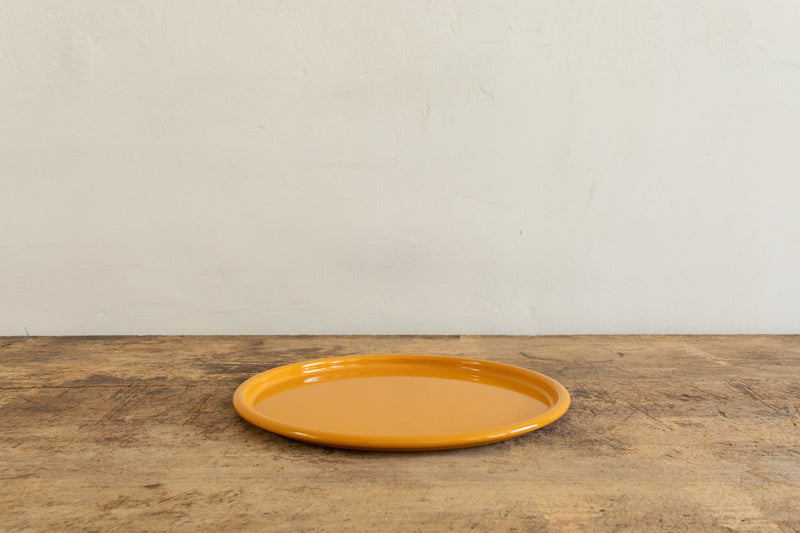 Nickey Kehoe 13.5" Yellow Enamelware Platter - Nickey Kehoe