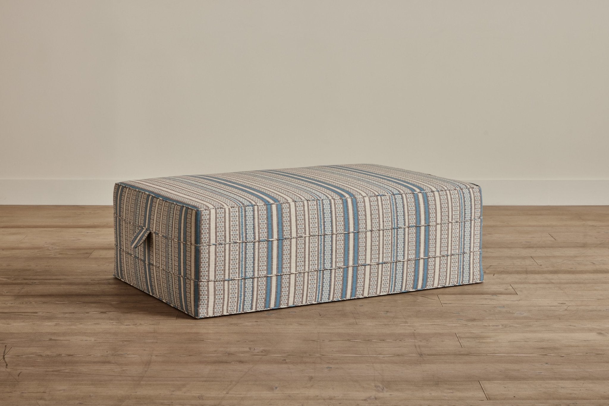 Shown in Customer's Own Material (Susan Deliss, Yashim Too in Azure Walnut), 48 in.