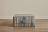 Shown in Customer's Own Material (Susan Deliss, Yashim Too in Azure Walnut), 48 in.