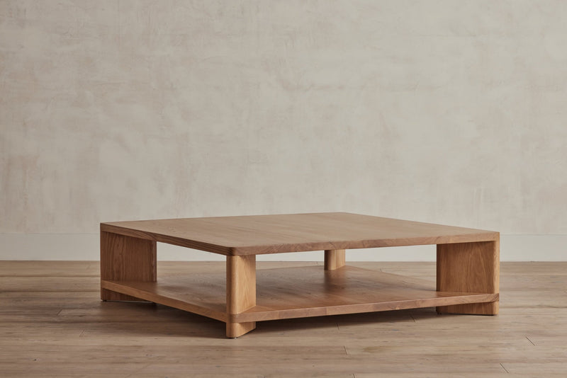 Nickey Kehoe 48" Square Shelf Coffee Table - In Stock (LA) - Nickey Kehoe