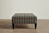 Shown in Susan Deliss Bursa Stripe in Ivy Mulberry Stone and Libeco Laundered Linen in Merlot trim with Ebony