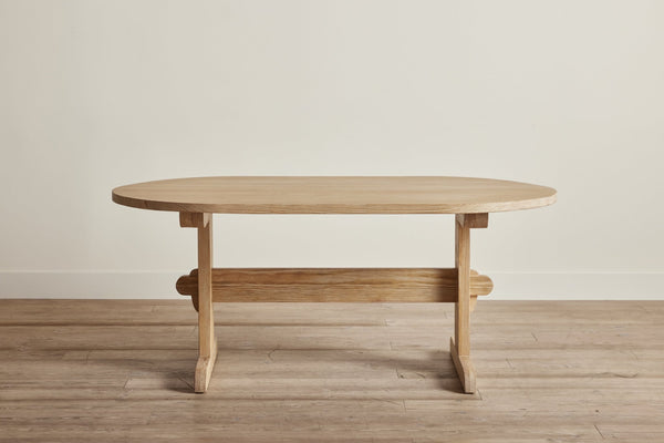 Nickey Kehoe 72" Oval Trestle Dining Table - In Stock (LA) - Nickey Kehoe