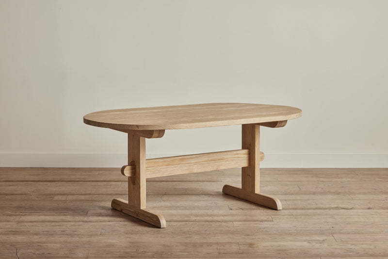 Nickey Kehoe 72" Oval Trestle Dining Table - In Stock (LA) - Nickey Kehoe