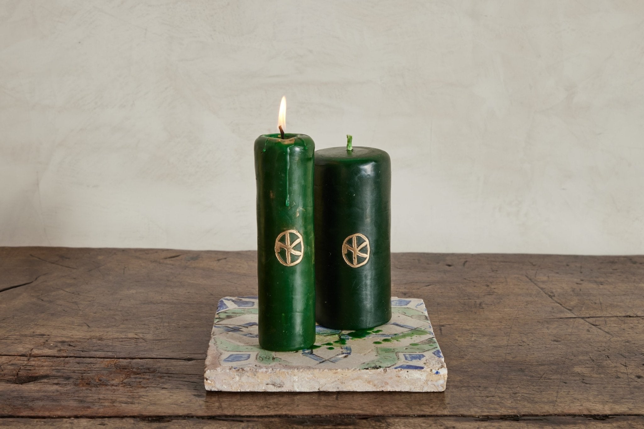 Nickey Kehoe Altar Candle, Green - Nickey Kehoe