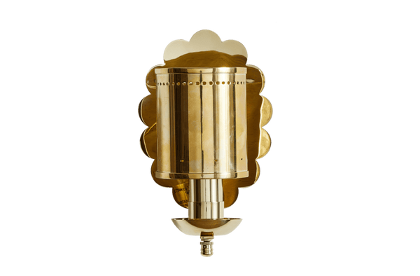 Nickey Kehoe, Brass Scallop Sconce Shield - Nickey Kehoe