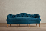 Shown in Libeco Petrol Stonewash Linen and Natural Oak