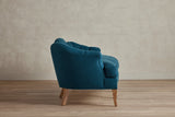 Shown in Libeco Petrol Stonewash Linen and Natural Oak