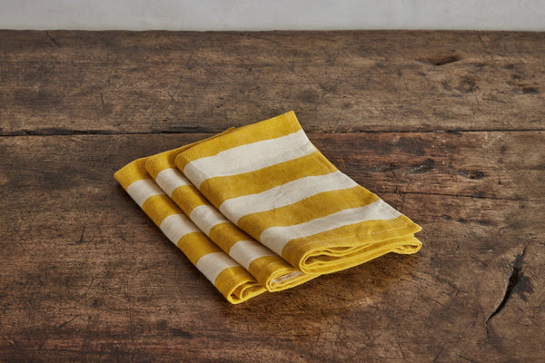 Nickey Kehoe, Carnival Dish Towel in Mustard - Nickey Kehoe