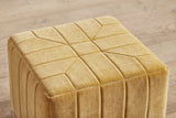 Shown in Customer's Own Material (George Spencer Mustard Velvet) And Natural Oak 