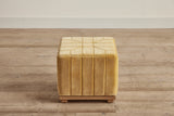 Shown in Customer's Own Material (George Spencer Mustard Velvet) And Natural Oak 