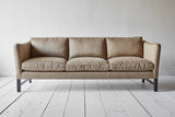 Shown in Howe Satin Stripe and Dark Oak