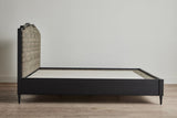 Shown in Ebony and Pat McGann Fabric (Neeru Kumar/ Window Weave/ Zinc) in Eastern King