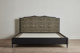 Shown in Ebony and Pat McGann Fabric (Neeru Kumar/ Window Weave/ Zinc) in Eastern King