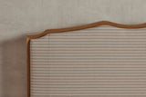 Shown in Natural Oak and Customer's Own Material (Harwood House Ziggy in Cream) in Queen