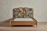 Shown in Natural Oak and Customer's Own Material (Pierre Frey Fontainbleau, Chataigne) in Queen