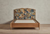Shown in Natural Oak and Customer's Own Material (Pierre Frey Fontainbleau, Chataigne) in Queen|AS SHOWN $11,600 + COM