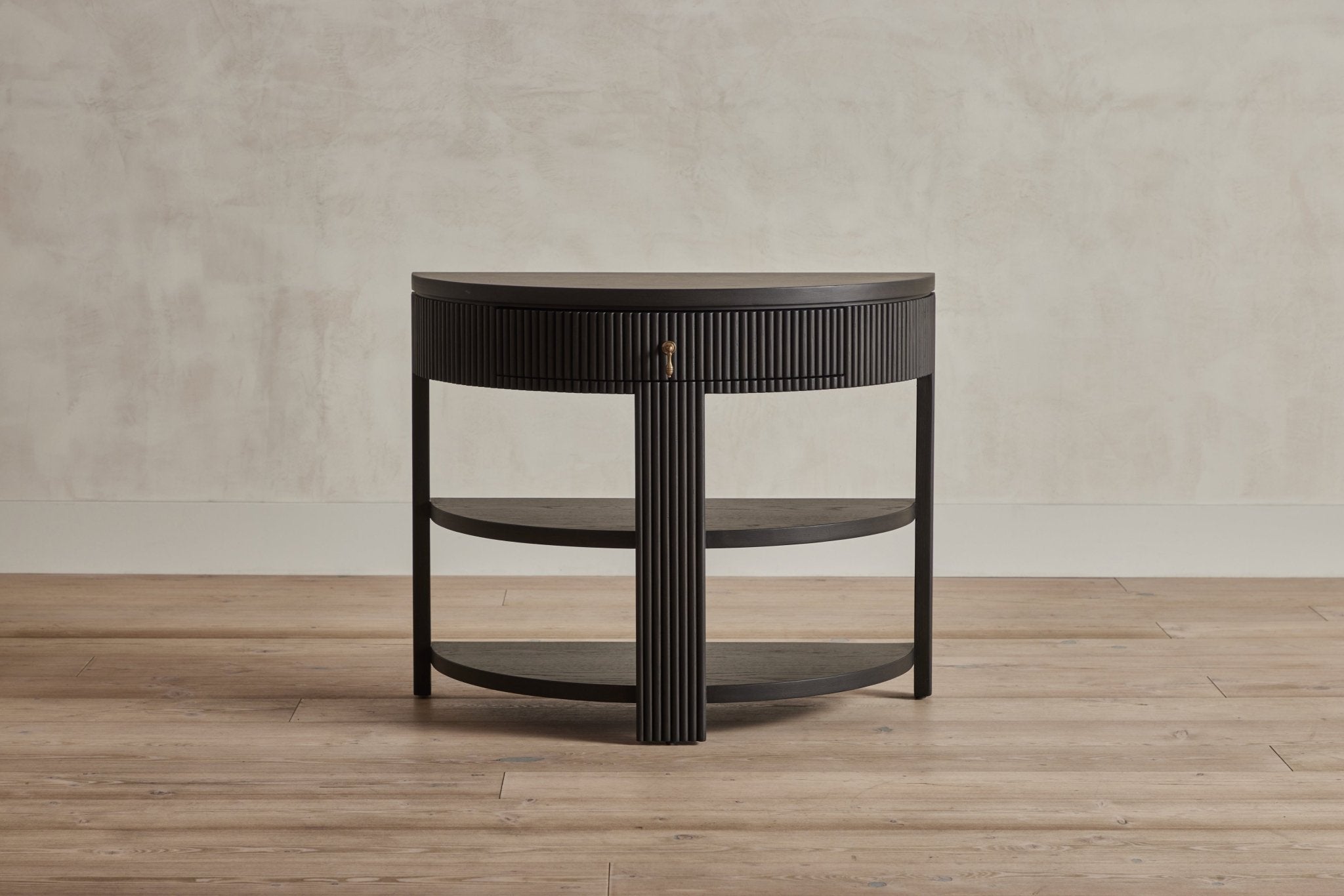 Shown in Ebony with Wood Top