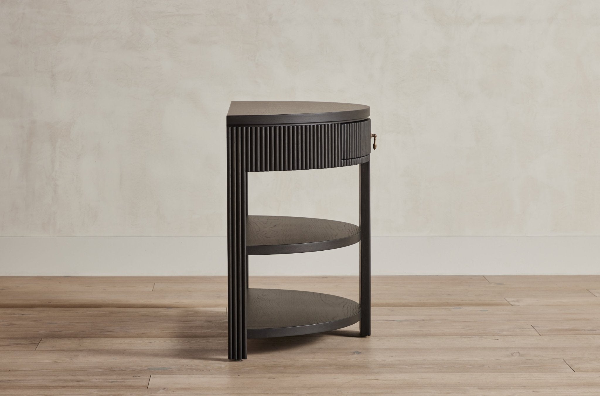 Shown in Ebony with Wood Top