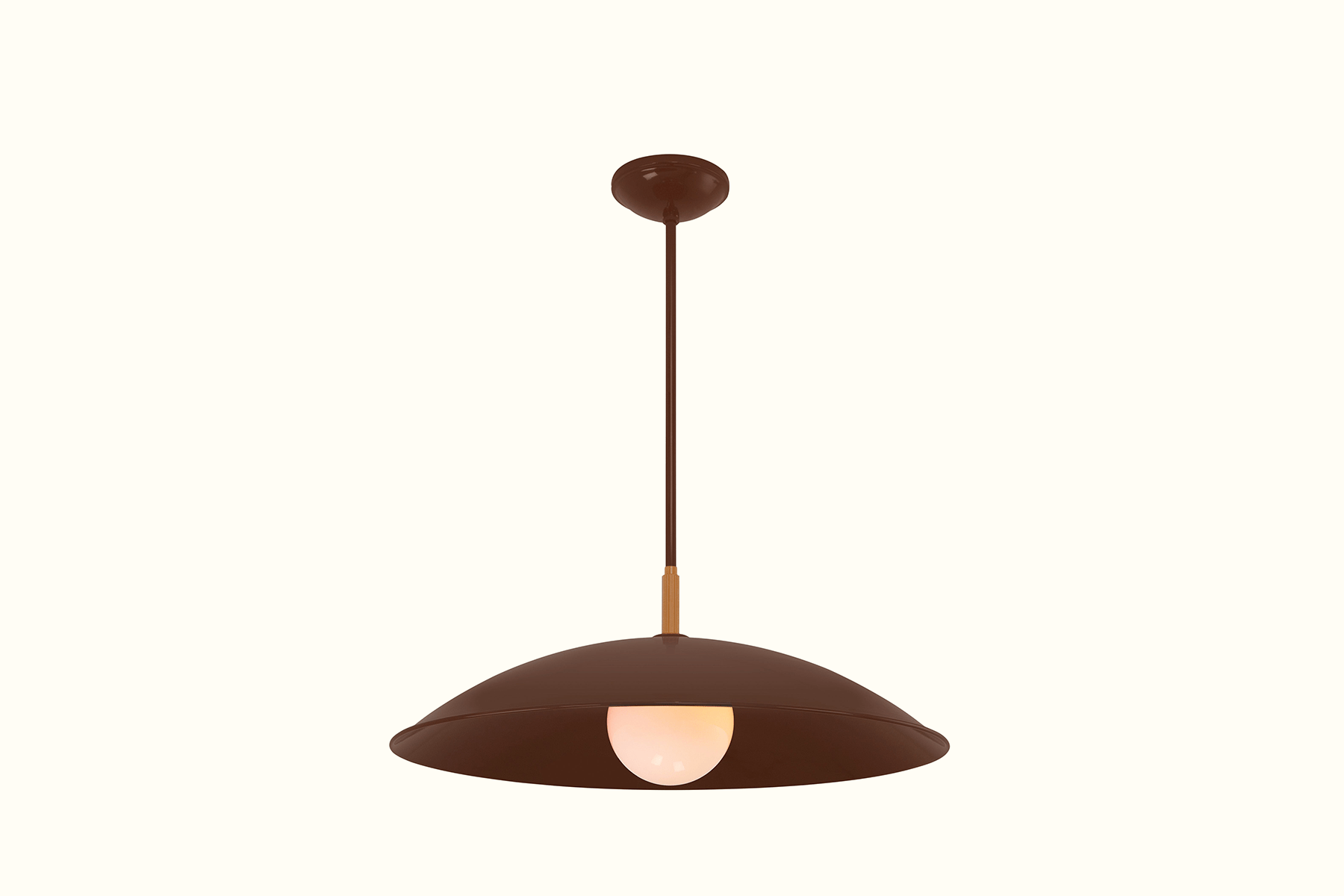 Shown in RAL 8017 Chocolate Brown powder coat finish with RAL 8001 Ochre Brown accents