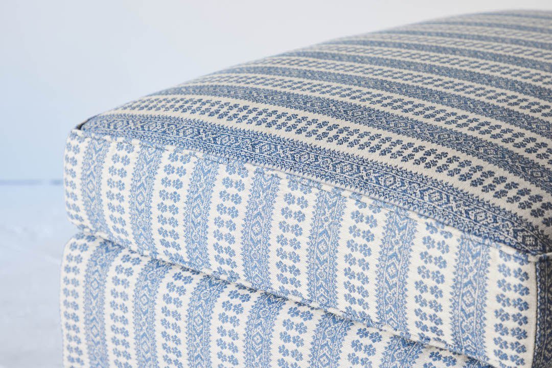 Shown in Susan Deliss Patmos Smokey Blue and Dark Oak, Small Size