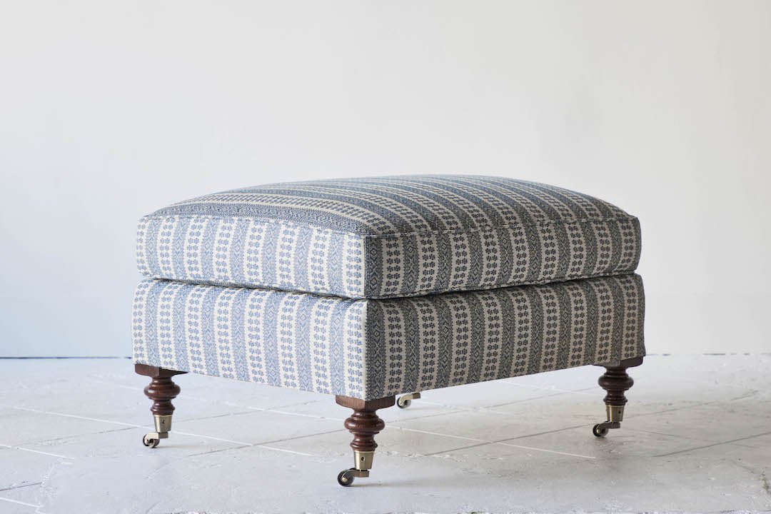 Shown in Susan Deliss Patmos Smokey Blue and Dark Oak, Small Size