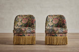 Shown in Customer's Own Material (Pierre Frey Verdure Flamande) and Saddle