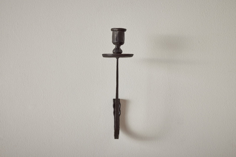 Nickey Kehoe Forged Iron Candle Wall Sconce - Nickey Kehoe