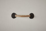 Nickey Kehoe Forged Iron Drawer Pull with Braided Bamboo - Nickey Kehoe