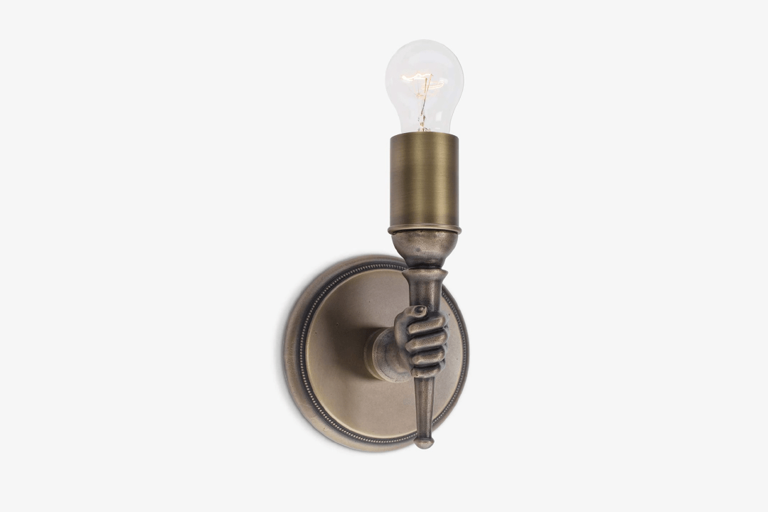Shown in Antique Brass, Right Facing
