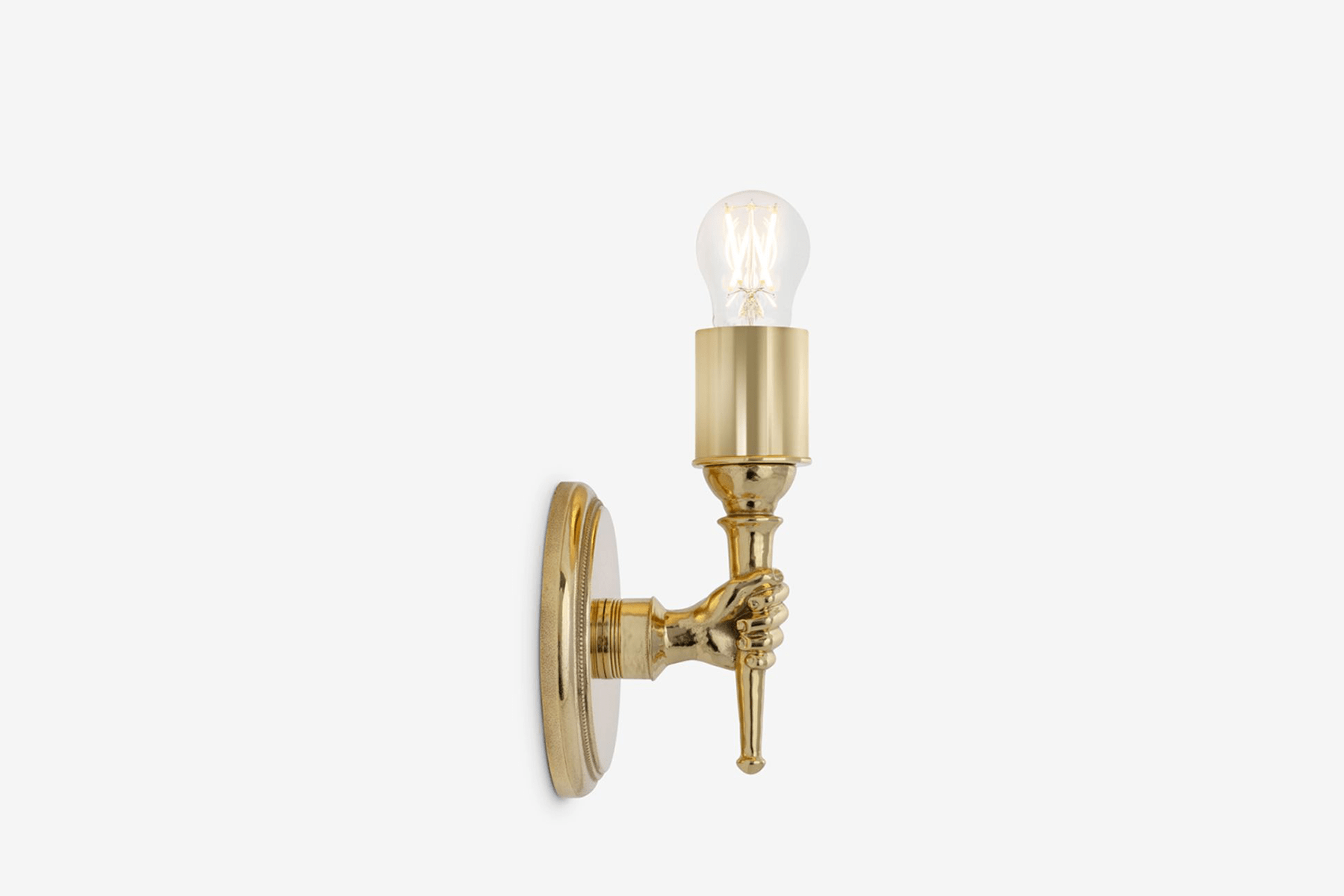 Shown in Polish Brass Unlacquered, Right Facing