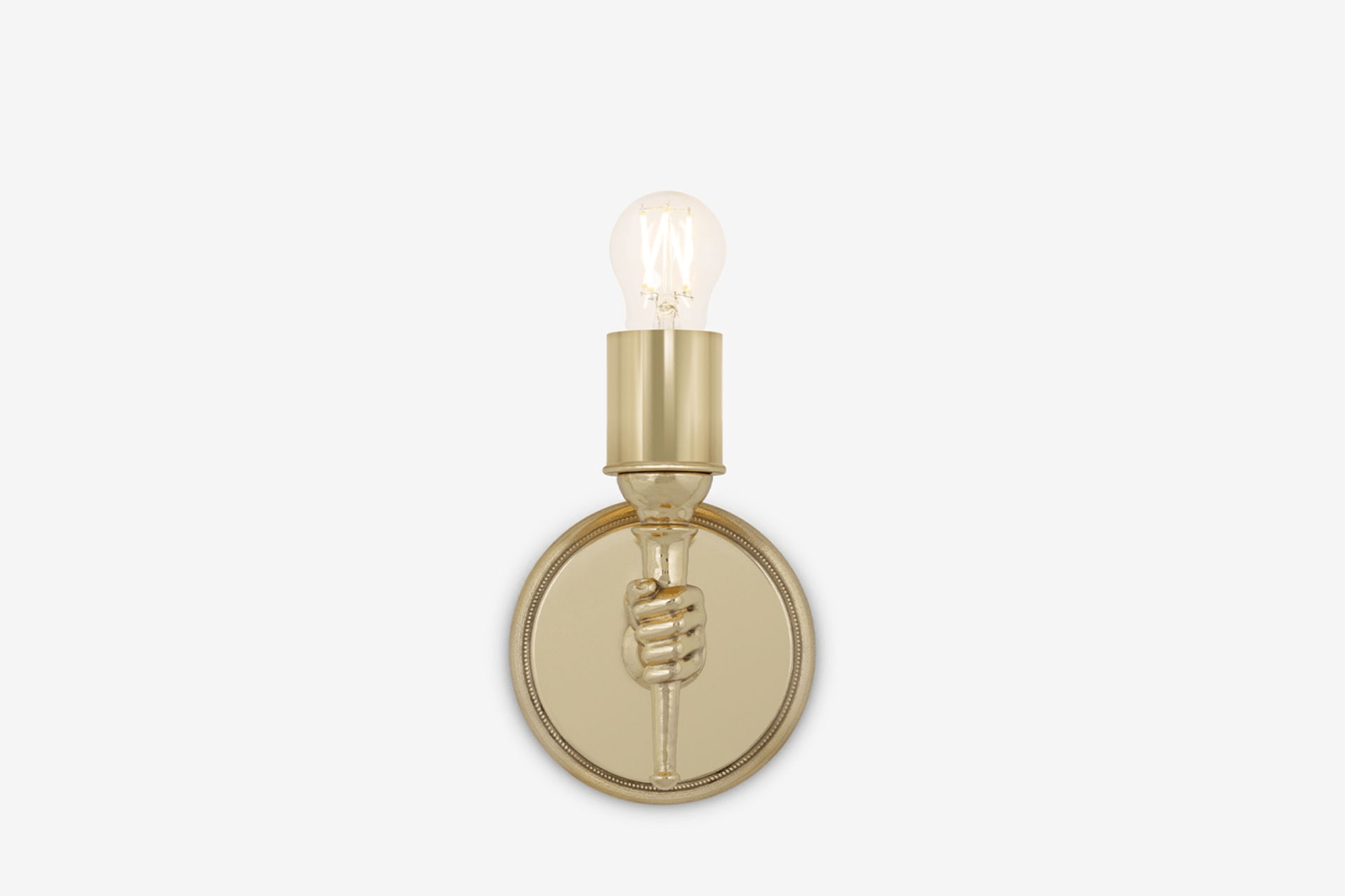 Shown in Polish Brass Unlacquered, Right Facing