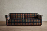 Shown in Customer's Own Material (Pierre Frey Sacha, Naturel) and Saddle, 90in.