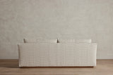 Shown in Customer's Own Material (George Spencer Design Check Stripe in Natural) and Natural Oak, 84 in.