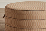 Shown in Large (36 in.) in Customer’s Own Material (Perennials Foxglove Lane in Apricot with Samuel & Son’s 1/8” Saison Cord Trim)
