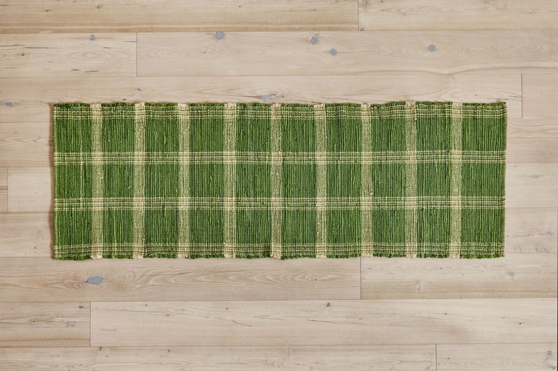 Nickey Kehoe, Plaid Rug in Fern 2 x 6' - In Stock - Nickey Kehoe